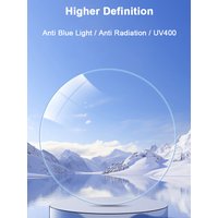 SPH (-) Myopia Lens Aspherical Blue Light Blocking UV Resistant Radiation Protection Scratch-resistant Dustproof Optical Lenses