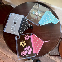 White Polka Dot Wing For iPad Case iPad Air 4 5 6 Pro 11 12.9 13 M4 10.9 10.2 Mini 7 6 Smart Y Folded Edge Case with Pen Holder