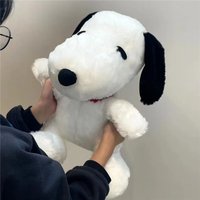 30cm Cartoon Cute Snoopy Plush Toy Pillow Sofa Back Plush Doll Cartoon Animal Birthday Gifts Small Size White Dog Soft