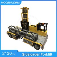 Moc Bausteine Seiten lader Gabelstapler DIY montieren Ziegel Technologie kreative Transport Lernspiel zeug Geschenke 2130pcs