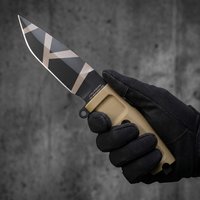 Extrema Ratio Officer Kompaktes kleines Allzweckmesser – Outdoor-Campingausrüstung, Notfallrettung, scharfes Messer N690, integrierter Stahl