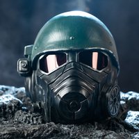 Xcoser Game Fallout 4 NCR Veteran Ranger Armor Helmet Padded Cosplay Mask Resin for Adults Halloween