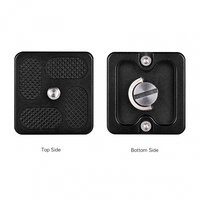 40*38mm Size Aluminum Alloy Universal Quick Release Plate D-40T QR Plate with 1/4 Inch Screw for Arca Swiss Benro Monopod Tripod