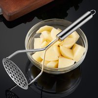 Stainless Steel Potato Masher Heavy Duty Potato Smasher Tool for Kitchen Kitchen Tools Press for Cooking Pureeing Vegetable Frui