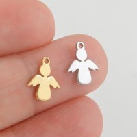 Skyrim 5 pieces/batch hollow angel pendants made of stainless steel DIY necklace earring, bracelet jewelry accessories wholesale