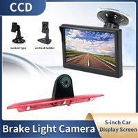 Moniteur de vue arrière LCD avec ventouse et support rapide, caméra avec feu stop, HD, TFT, 5 pouces, Ford ATIC Van 2015-2020