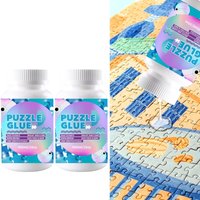 Jigsaw Puzzle Glue with Applicator Laminates and Preserves Finished Jigsaw Puzzles - Easy to Apply, Dries Quick, Clear & Bright