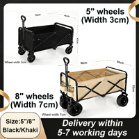 Outdoor Camping Klappbarer Wagen Mobiler Tragbarer Campsite-Transportwagen Outdoor-Markt-Trolley