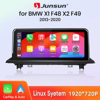 Junsun Linux System Drahtlose Carplay Android auto Multimedia Player Auto Radio Für BMW X1 F48 X2 F49 2013-2020 Bluetooth Airplay