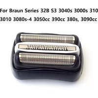 32B Replacement Head Shaver Part Accessories for Braun Series S3 3040s 3000s 310 3010 3080s-4 3050cc 390cc 380s, 3090cc Etc