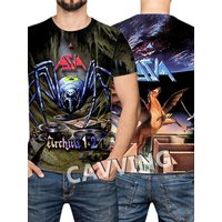 New Rock Band Asia 3D Print T-shirt Men Women Fashion Tops Tees Kids Hip Hop Tshirt Sports Oversize Street Tshirt Plus Size New