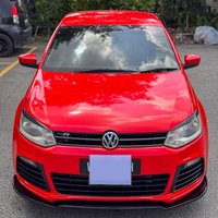 For VW Golf Mk6 R& R20 2009-2013 Car Front Splitter Front Bumper Lip Chin Spoiler Splitter Gloss Black Lip Cover Bodykit Tuning