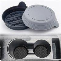Car Coaster Non-Slip Silicone Mat For Car Water Cup Auto Interior Anti-Slip Cup Pad Drink Holder Mat Decoration Accessories