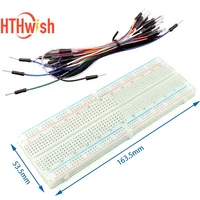 400 830 750 Tie Points PCB Breadboard Power Board Mini Test Protoboard For DIY Bus Test Circuit Board 65 Jumper Wires
