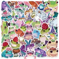 50/100PCS Cartoon Frog Fairy DIY Waterproof Graffiti Sticker Pack for Guitar, Notebook, Luggage, Stationery