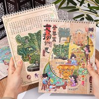Kawaii 3D cultural relic restoration Landscape Sticker book DIY Pocket Cabin Scene festival holiday Children's Toys gifts