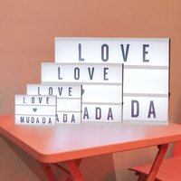 A3 A4 A5 A6 Size LED Combination Night Light Box Lamp DIY Black Letters Cards USB or AA dry Battery Cinema Lightbox Gift lantern