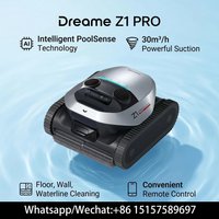 Automatic Robotic Pool Cleaner Dreame Z1Pro Cordless Pool Vacuum Cleaner 180min Runtime 3D TOF Navigation Anti-Collision for In