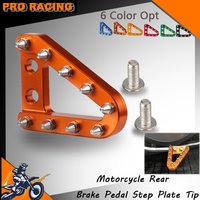 Motorcycle Accessories Bike CNC Rear Brake Pedal Step Tips Plate For KTM XC XCF XCW SX SXF EXC EXCF TPi 6D 250 300 350 2017-2023