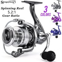 Sougayilang Spinning Fishing Reel 1000-4000 5.2:1 Gear Ratio Ultralight Max Drag 8kg Power Fishing Reel For Freshwater Saltwater