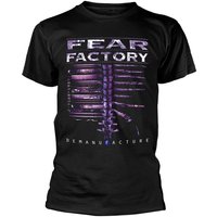 Fear Factory Demanufacture Mechanical Spine Logo Print Cotton T-Shirt Industrial Metal Streetwear Unisex Crew Neck Tee