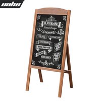 Wooden A Frame Chalkboard Sign Standing Pavement Chalkboard Easel Magnetic Blackboard Display Stand Sandwich Board