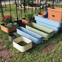 Metal Raised Garden Bed Galvanized Coating Flower Pot Herb Planter Box for Home Decoration