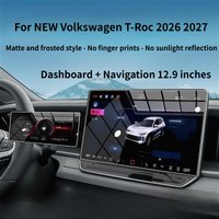 Folia ochronna na matowe szkło hartowane do ekranu nawigacji GPS LCD 12,9 cala do NOWEGO Volkswagen VW T-Roc 2026 2027, akcesoria samochodowe