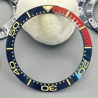 38mm*30.6mm Sloping Ceramic Bezel Inserts GMT and Diving Watch Insert For 40mm Mens Watch Replace Watch Face Watch Bezel Inserts