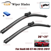 Wiper Front Wiper Blades Set For Audi A6 C7 4G 2012 2013 2014 2015 2016 2017 Windshield Windscreen Front Window 26"+21