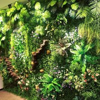 Artificial Flower Decoration Flower Wall Panel Plant Fake Plant Grass Wall Decoration Wedding Decoration Straw Mat Background