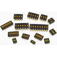 5pcs SMD SMT Slide Type Switch 1P 2P 3P 4P 5P 6P 8P 10P 1.27mm Position Way DIP Black Pitch Toggle Switch Black Snap Switch