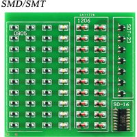 0805 SMD/SMT Components Soldering Practice Board Electronic Project Kits DIY Soldering Kit Skill Training Board Led Transistor