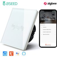 Bseed ZigBee Roller Shutter Switch Smart Wall Switch Intelligent Blinds Switches Tuya Smart Life APP Google Alexa Control