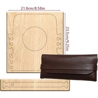 Glasses bag cutting mold, DIY handmade production, wooden leather cutting mold, exclusive tool for leather craft enthusiasts