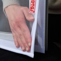 White Mosquito Net for Inward-Opening Windows, Custom Size Invisible Fiberglass Screen, Insect Mesh Against Mosquitoes & Flies