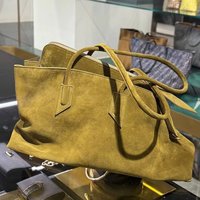 Irregular Faux Suede Frosted Tote Bag For Women Luxury Designer Handbag And Purse 2025 New Fashion Commuting Underarm Shoulder