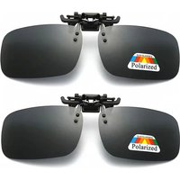 1/2/3/4/5/6Pcs Polarized Clip Sunglasses Myopia Glasses Clip Driver Fishing Night Vision Myopia Clipon Sun Shading Eyeglasses