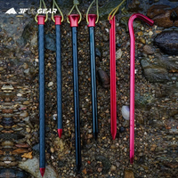3f ul Zahnrad 15,5 cm/20cm Zelts tifte Kohle faser Outdoor Camping Zelts tift Boden nägel Markise Baldachin Zelt pfähle Zelt zubehör