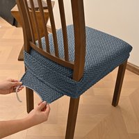 Minimalist Anti-slip Chair Cushion Cover Elastic Soft Seat Cover Anti-dirty Washable Chair Slipcover Home Seats