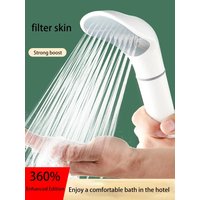 New Pressurized Shower Head Filter Beauty Skin Purification Flower Drying Head Household Water Heater Bath Bathroom Hose Package