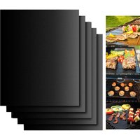 3-10 Pcs Non-stick BBQ Grill Mat 40*33cm Baking Mat BBQ Tools Cooking Grilling Sheet Heat Resistance Easily Cleaned Kitchen Tool