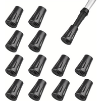 12-Piece Premium Non-Slip Rubber Tips – for Hiking Poles & Trekking Sticks, Durable Replacement Caps