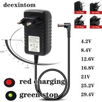 4.2V 8.4V 12.6V 16.8V 21V 25.2V 29.4V 1A 2A 3A 18650 Lithium Battery Charger for Lithium Battery Pack 90 Degree Elbow