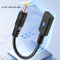 PD Type C Cable for PSP1000 2000 3000 Controller Charging Adapter USB C LED Convert Cord for Playstation Portable Power Cable