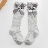 New Lolita Calf Socks Y2K Bowknot Pile Socks Lace Mesh Breathable Compression Stocking Summer