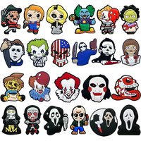 23Pcs Cartoon Shoe Charms Clog Sandal Accessories DIY Shoe Decoration Wristband Men Women Party X-mas Gifts