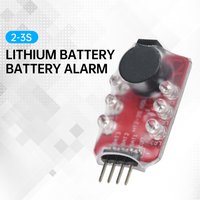 2-3S 2 in 1 Lipo Battery Voltage Tester/Low Voltage Buzzer Alarm/Battery Voltage Checker BB sound for Lipo/Li-ion
