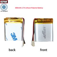 3.7V, 803035 800mah Polymer lithium battery,for MP3,MP4,MP5,GPS,radio,power bank,mini speakers,bicycle taillights,LED lights,fan