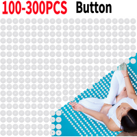 100-300PCS Plastic Lotus Button Acupressure Yoga Mat Spikes Pilates Cushion Pad Needle for Better Neck Back and Foot Massage